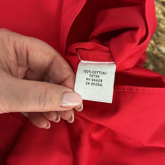 Bugatchi Shaped Fit Classic Red Men's Button Down Shirt Size XL - Picture 6 of 10